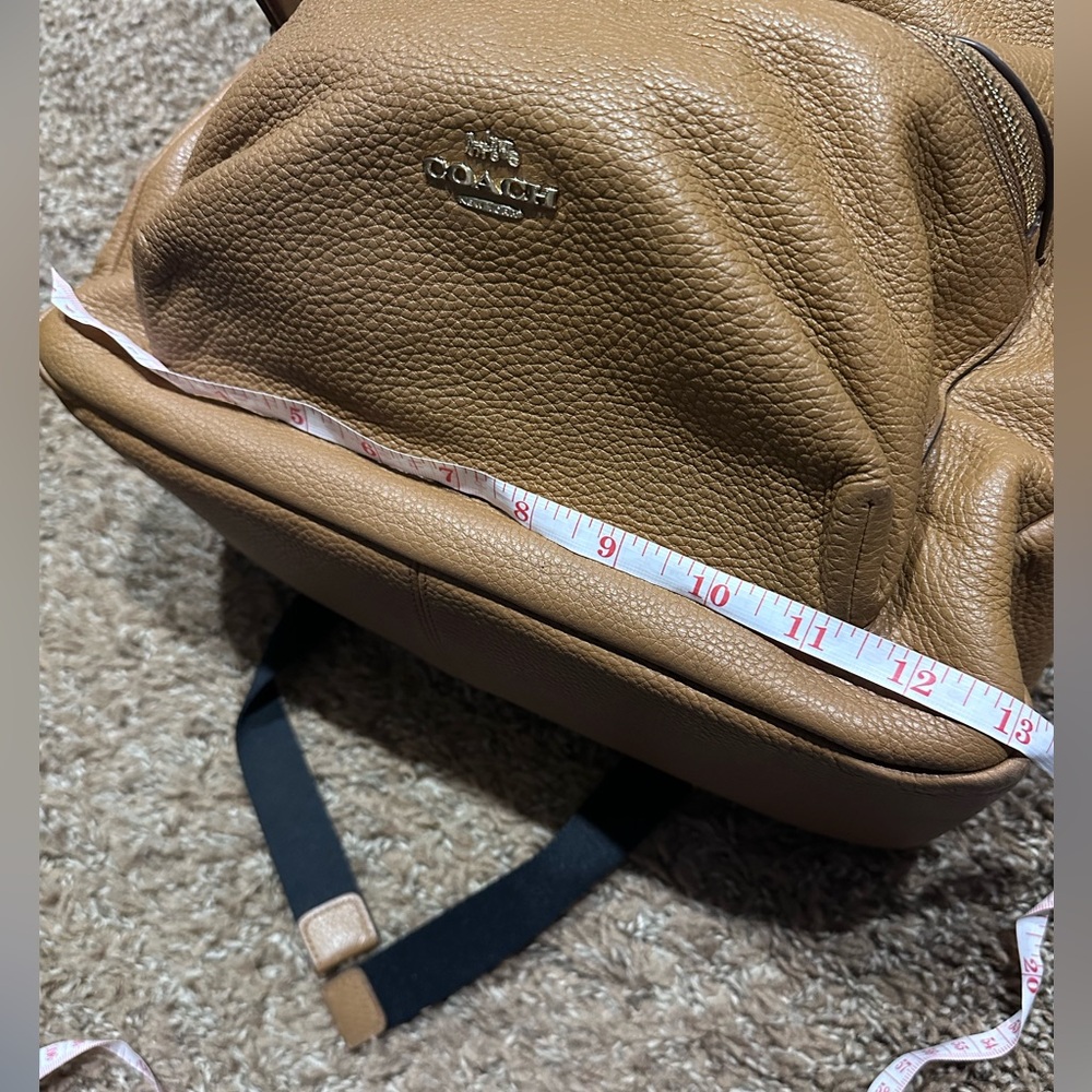 Coach Saddle Pebbled Leather “Charlie” Large Backpack - Picture 15 of 16